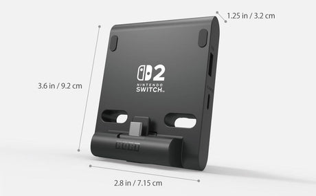 HORI - Dual USB PlayStand for Nintendo Switch 2 - Dark Grey HORI