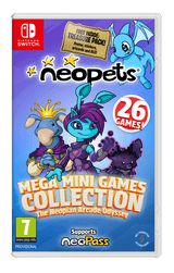 Neopets: Mega Mini Games Collection - The Neopian Arcade Odyssey (Day 1 Edition) – Nintendo Switch – spilomslag