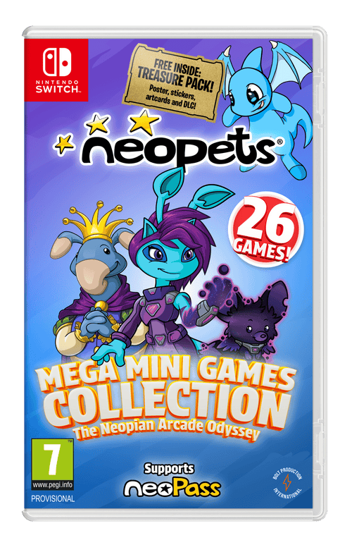 Neopets: Mega Mini Games Collection - The Neopian Arcade Odyssey (Day 1 Edition) – Nintendo Switch