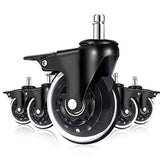 DON ONE - GCW750 Gamer Stol Hjulset Uppgradering 3&quot; - Svart Med Hjullås