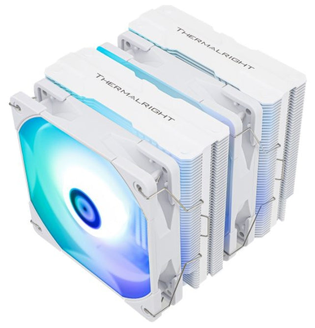 Thermalright Peerless Assasin 120 White ARGB - CPU-kylare, Dubbla Torn, Helvit Med Toppplatta Och ARGB-fläkt