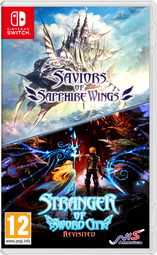 Saviors of Sapphire Wings/ Stranger of Sword City Revisited – omslag til Nintendo Switch