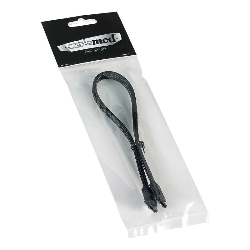 CableMod ModMesh SATA 3 Kabel 30cm - Svart