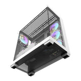 Datorfodral Darkflash DS900 (vit) + 7 ARGB-fläktar