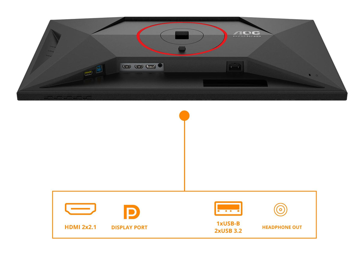 AOC U27G4R 27“ Dual Frame 3840x2160/1920x1080/16:9/400 cd/m²/1ms/HDMI, DisplayPort, Headphone out AOC