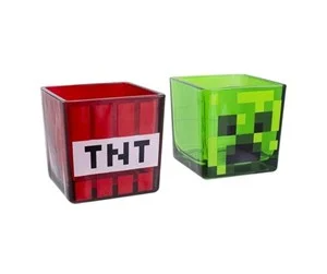 Minecraft Creeper & TNT Glas Tumblers