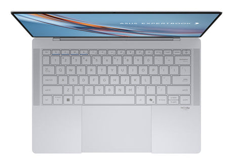 ASUS ExpertBook Ultra B9406CAA-TH1492X – tastatur og arbejdsflade set ovenfra; layout på billedet er illustrativt