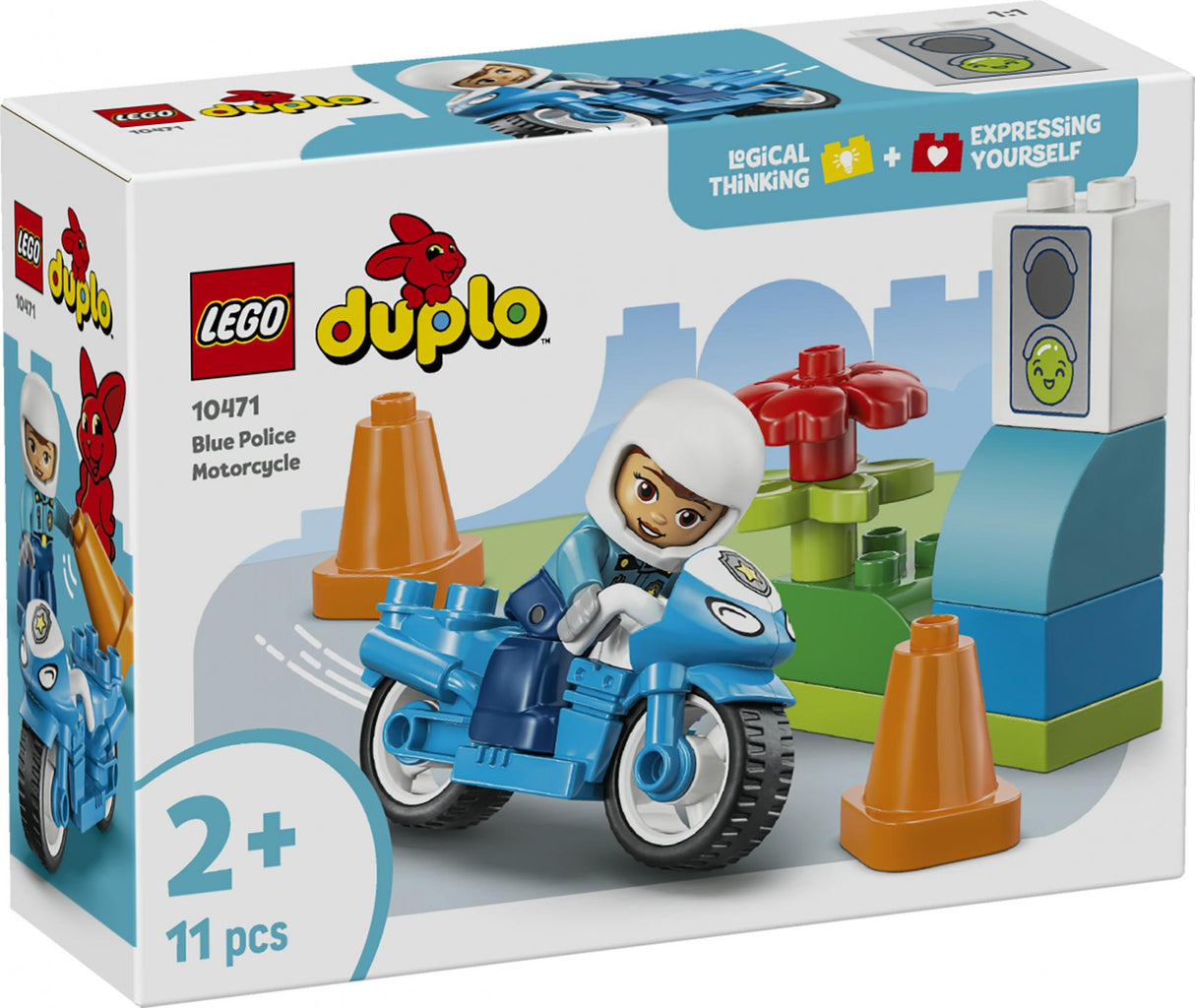 LEGO - DUPLO Town - Blue Police Motorcycle (10471) LEGO