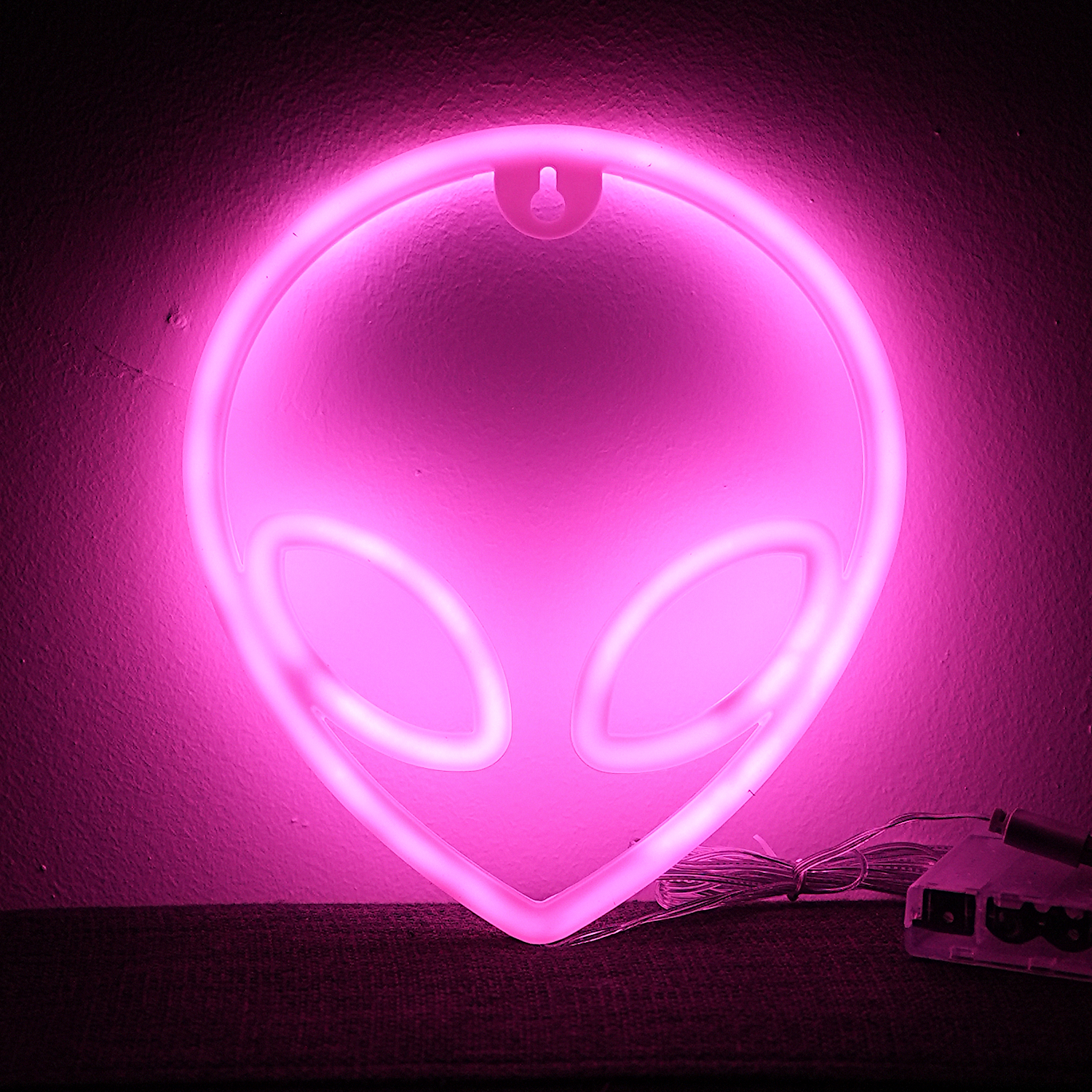 Alien Neon LED-lampa Rosa