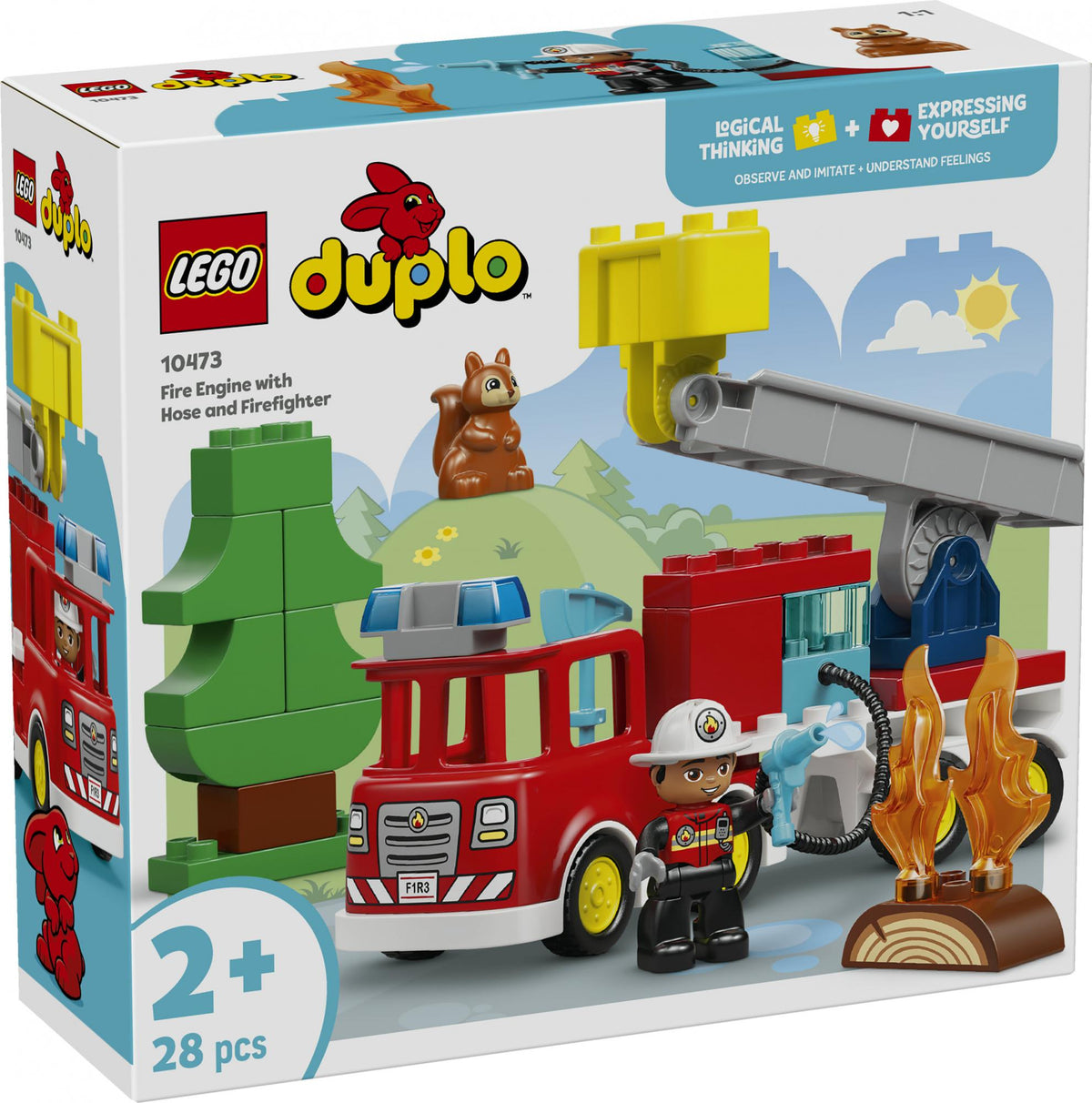 LEGO - DUPLO Town - Fire Engine with Hose and Firefighter (10473) LEGO