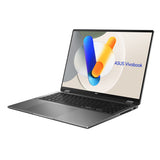 ASUS Vivobook 16 Flip TP3607SA-SI716W Copilot+ PC – set skråt forfra (vinkel 4); layout på billedet er illustrativt