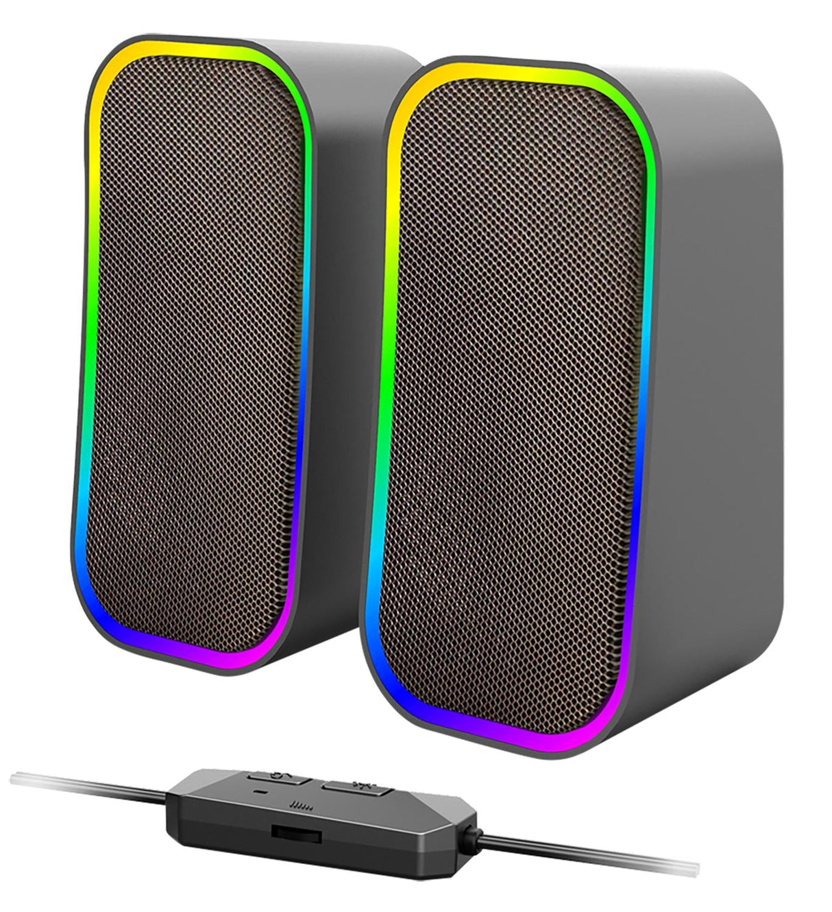 Speedlink - TOKEN RGB Gaming Stereo Högtalare, Svart
