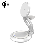 j5create JUPW3415-N – foldbar Qi2 3-i-1 ladestation – Qi2-oplader udfoldet