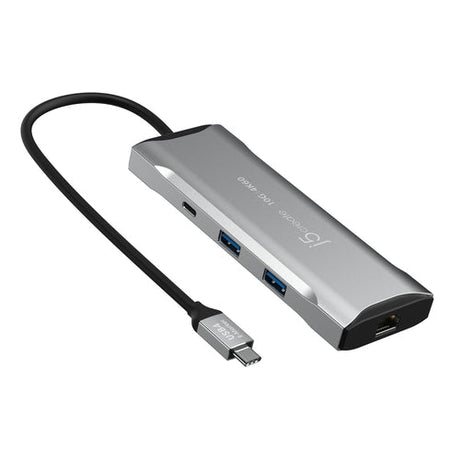 j5create – 4K/60 Hz USB-C mini-dock med 10 Gbit/s USB – Netværksstik og USB-porte