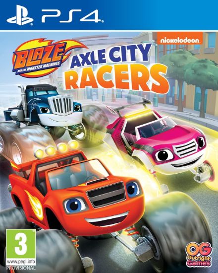 Blaze and the Monster Machines: Axle City Racers – PlayStation 4 – spilomslag