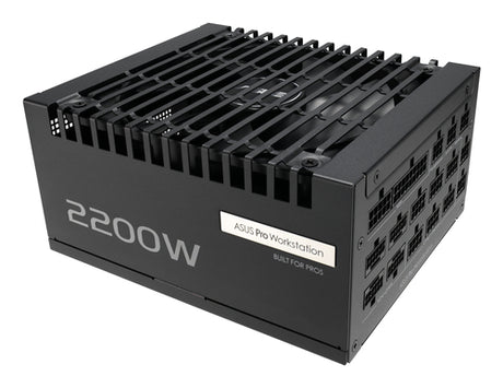 ASUS Pro WS 2200P – ventilator og kabeltilslutninger set skråt