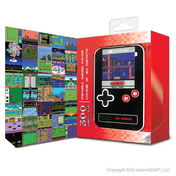 MIN ARCADE, GO GAMER CLASSIC (300 SPEL I 1), SVART, GRÅ, RÖD