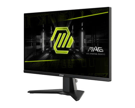 MSI MAG 255FDE E20 – 24,5″ Full HD-gamingskærm, 200 Hz – forside set skråt