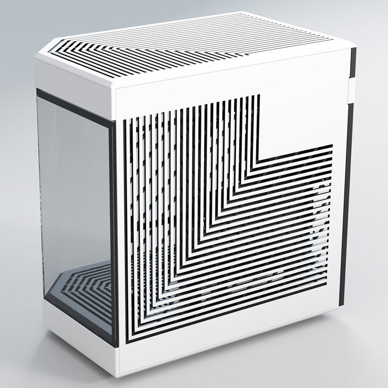 Hyte Y60 Midi Tower - svart/vit, PCI-e 4.0, panoramautsikt över glas