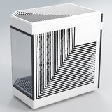 Hyte Y60 Midi Tower - svart/vit, PCI-e 4.0, panoramautsikt över glas