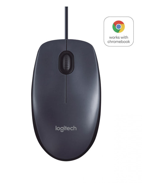 Logitech - B100 800dpi Optical High Quality Wired USB Mouse
