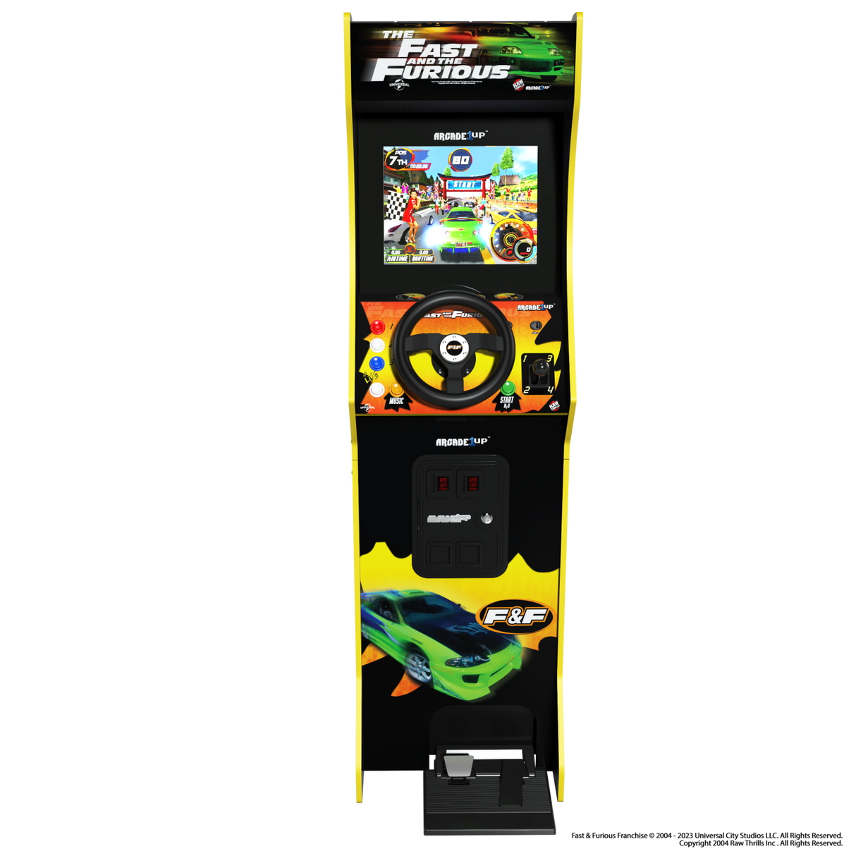 ARCADE 1 UP SNABB OCH RASSIG RACING-ARKADMASKIN