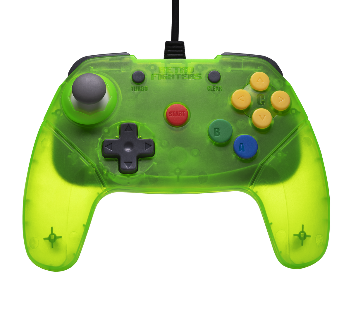 Retro Fighters Brawler64 v2 – kablet N64-controller, grøn – produktbillede 1