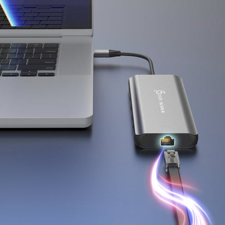 j5create JCD398-N – USB-C mini-dock med to 4K HDMI – Netværksforbindelse illustreret