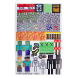 Minecraft vattenflaska och klistermärkeset