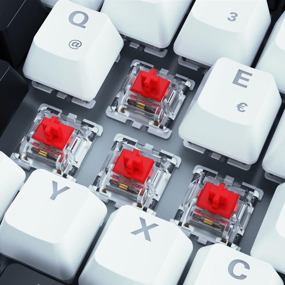 Sharkoon SKILLER SGK50 S3 (white, DE layout, Gateron Red) Sharkoon