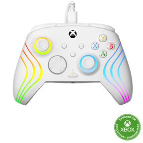 Turtle Beach Afterglow Wave Wired – Xbox/PC, hvid – Hvid Xbox-controller med lys
