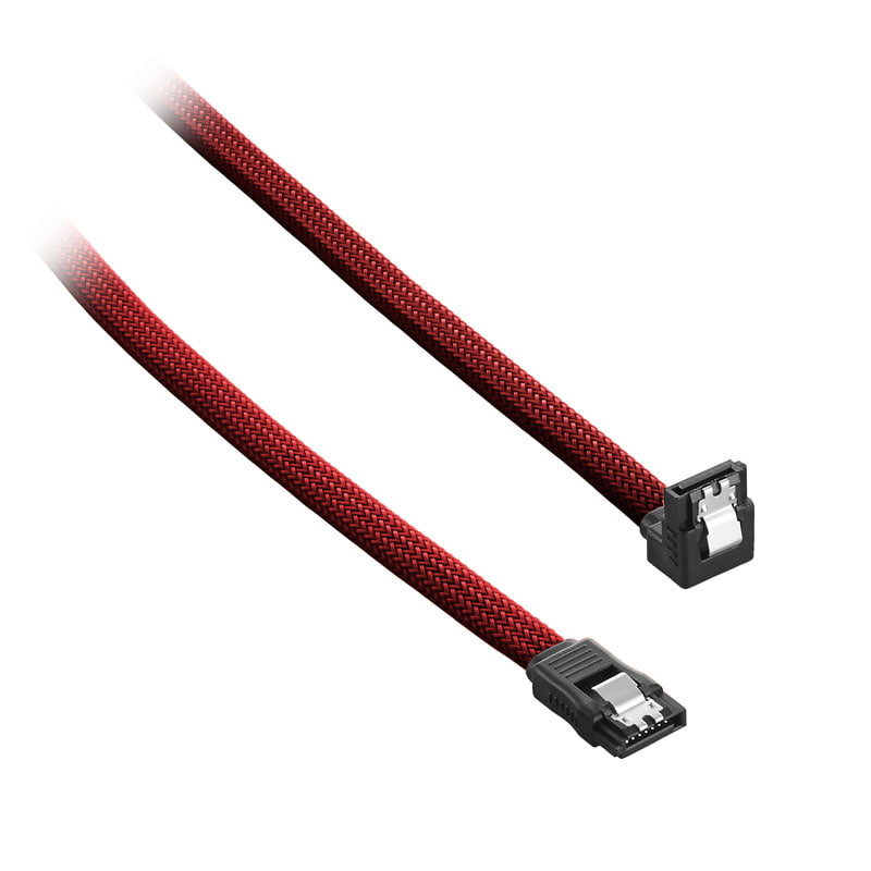 CableMod ModMesh Right Angle SATA 3 Kabel 30cm - Blodröd