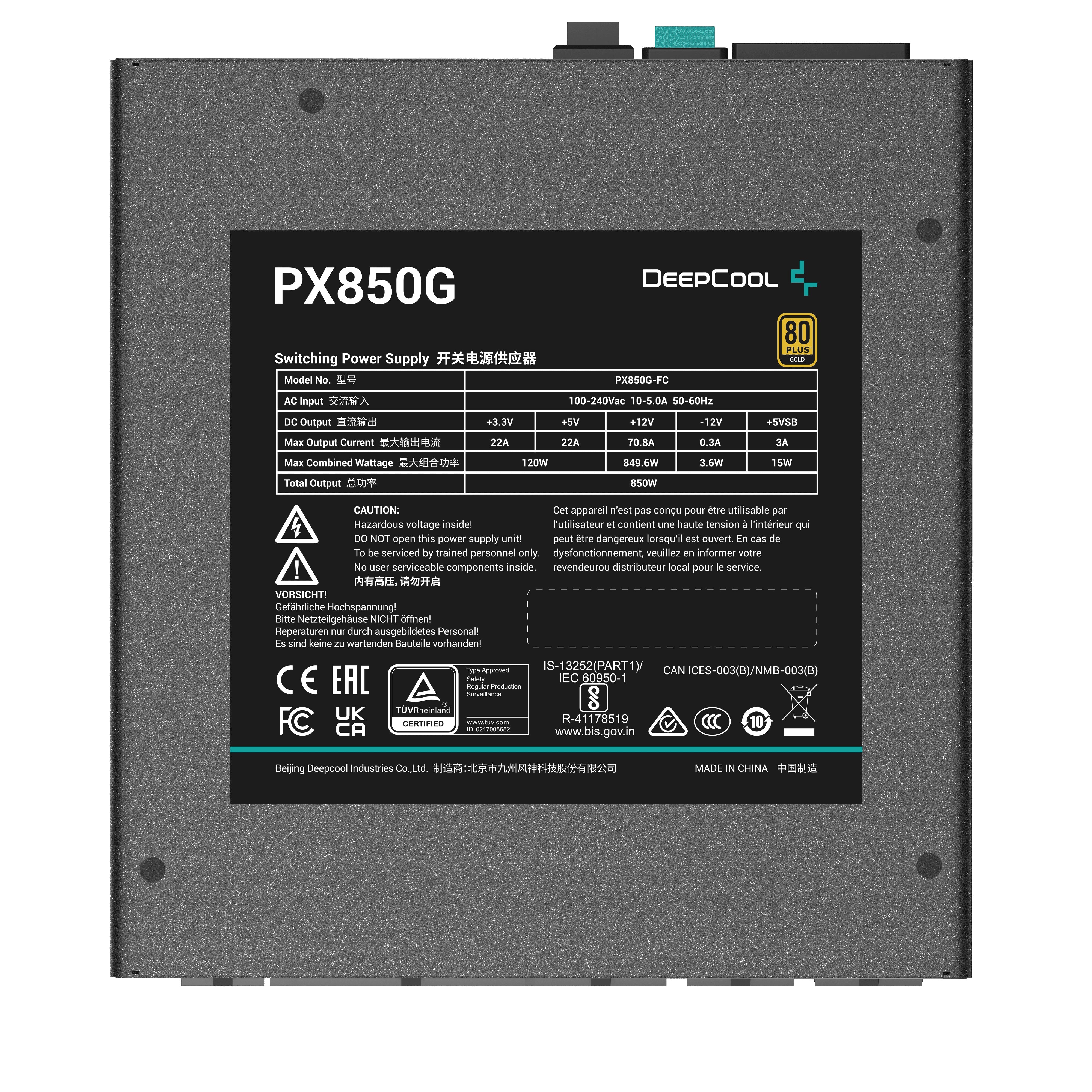 DeepCool PX850-G 850W - 80+ Guld ATX 3.0