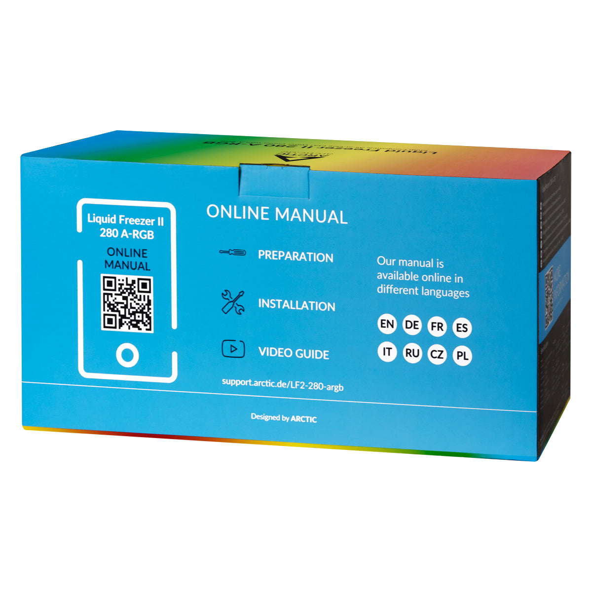 ARCTIC Liquid Freezer II 280 A-RGB Processorer Flytande Kylsystem 1-pack Svart 140 Mm