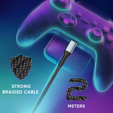 Oniverse Usb-C To Usb-C 100W Fast Charging Cable, 2 M - Black ONIVERSE