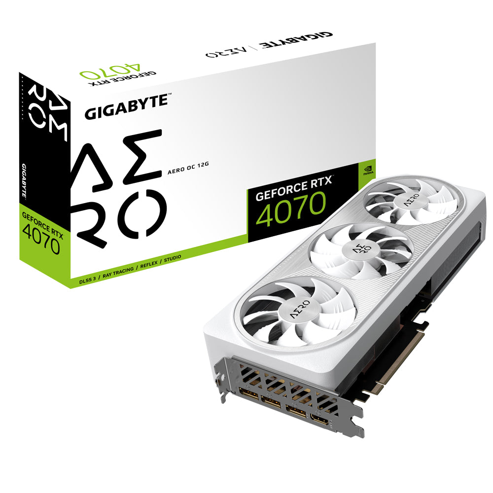 Gigabyte GV-N4070AERO OC-12GD Grafikkort NVIDIA GeForce RTX 4070 12 GB GDDR6X
