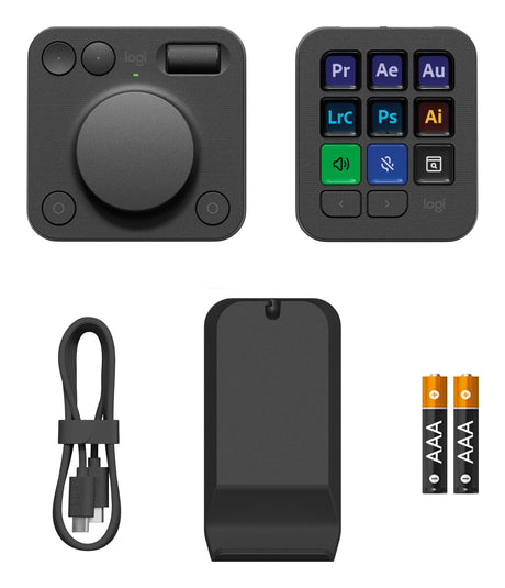 Logitech Master Series MX Creative Console Tastatur og drejeskive sæt RGB Kablet Logitech