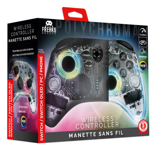 Freaks and Geeks Polychroma – trådløs controller til Nintendo Switch – produktbillede 4