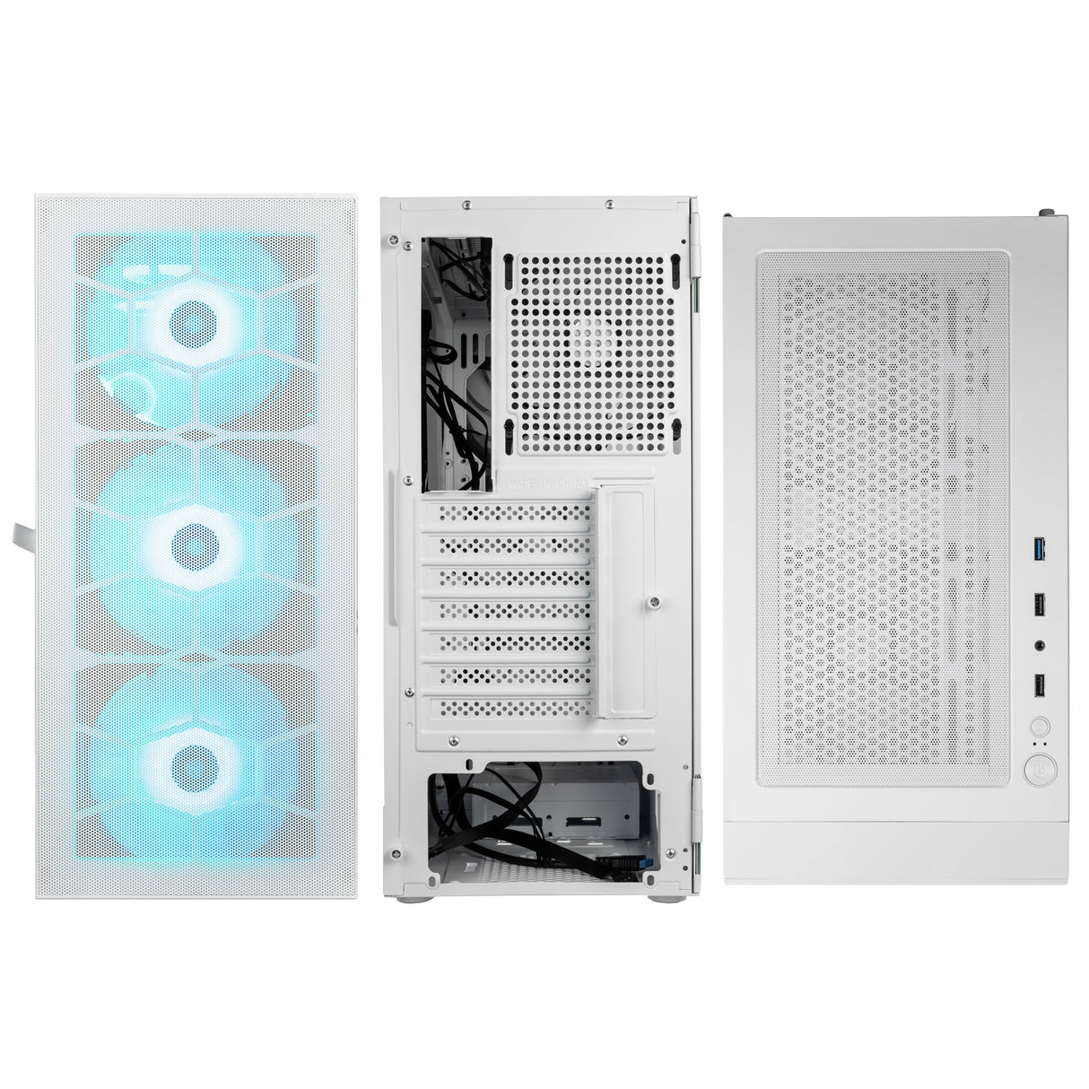 Kolink Observatory HF MESH ARGB Midi Tower Fodral - Vit