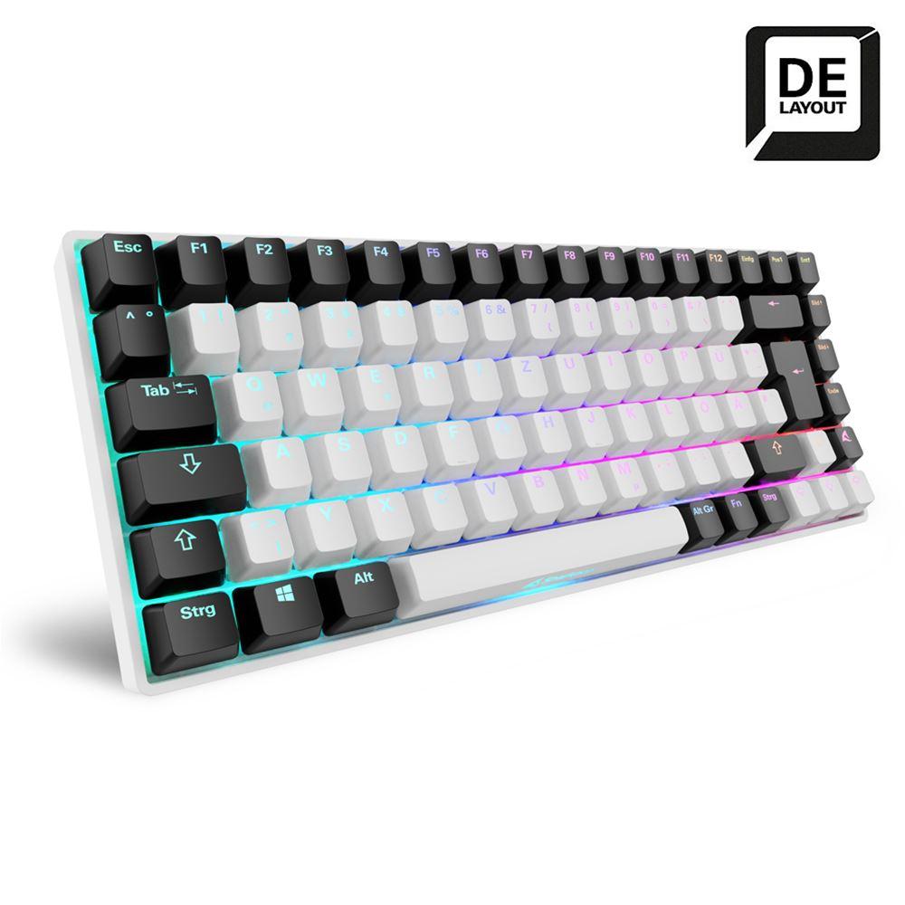 Sharkoon SKILLER SGK50 S3 (white, DE layout, Gateron Red) Sharkoon