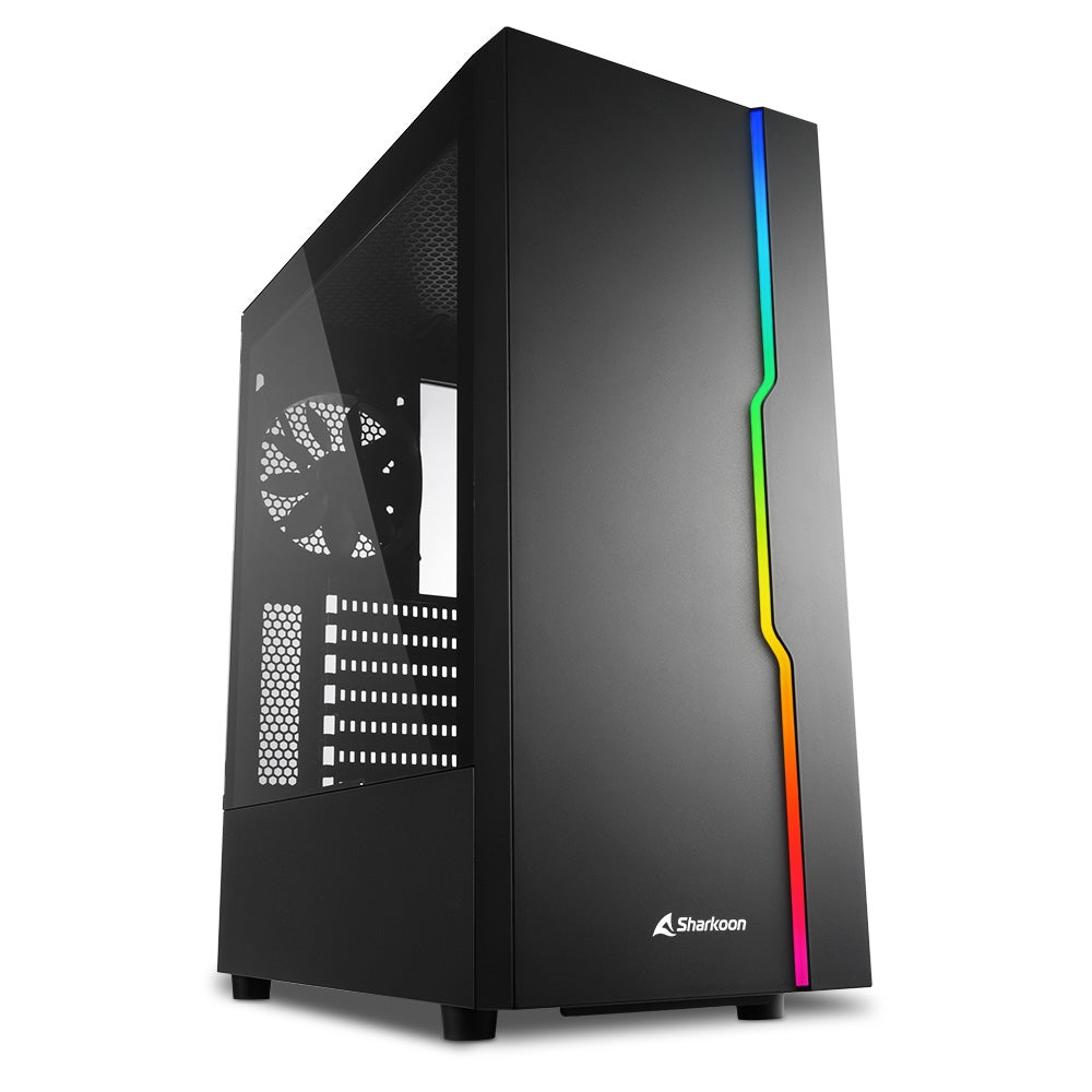 Sharkoon RGB Slider, Tower Case (Svart)