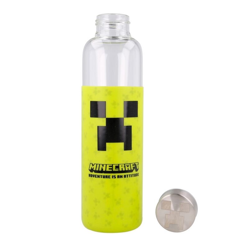 Cristalflaska Med Silikonfodral - Minecraft