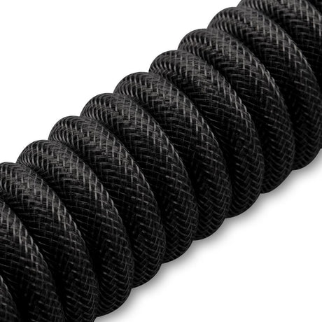 Sharkoon SKILLER SGK50 Black 1.85m USB-C to USB-A Braided Coiled Aviator Keyboard Cable Sharkoon