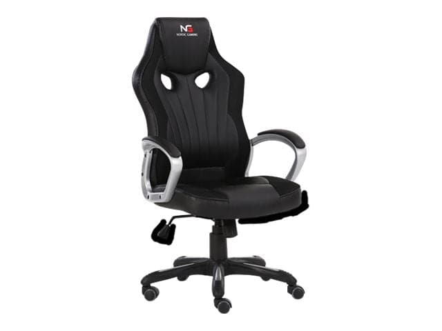 Nordic Challenger Comfort Gaming Stol Svart - PU Läder - Upp Till 120 KG