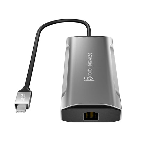 j5create – 4K/60 Hz USB-C mini-dock med 10 Gbit/s USB – Netværksstik i nærbillede