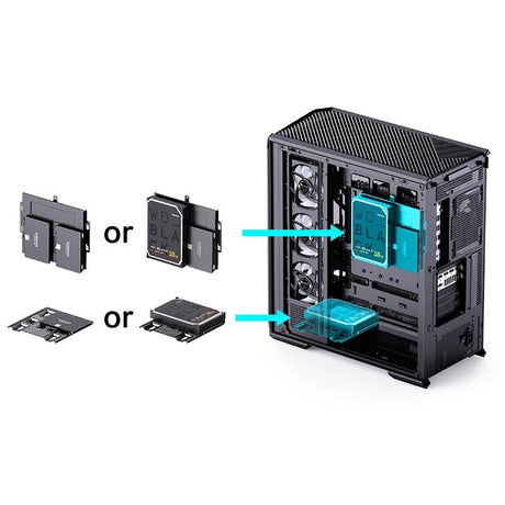 Jonsbo D400 Midi Tower, ATX, Tempered Glass - black Dongguan Sibositong Industrial Co., Ltd. (Jonsbo)