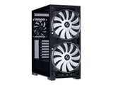 Lian Li LANCOOL 215 Midi-Tower - ARGB - Härdat glas - Svart
