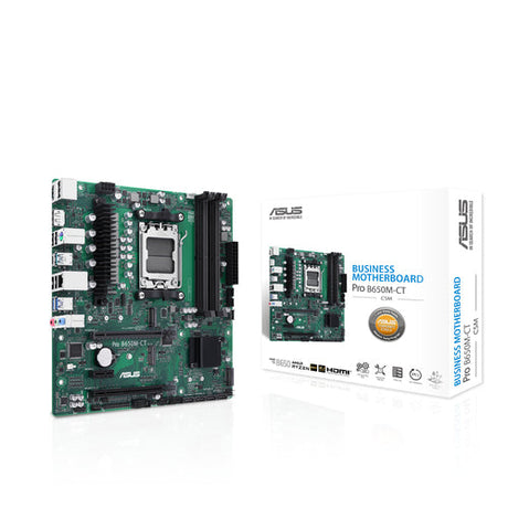 ASUS PRO B650M-CT-CSM – micro ATX AM5 bundkort – bundkort og emballage