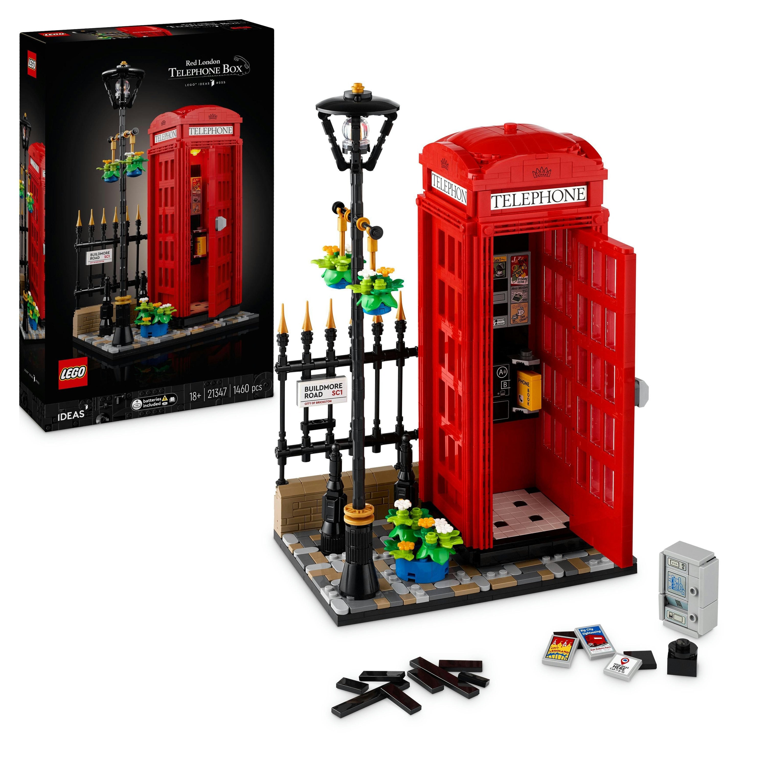 LEGO Ideas Röd London Telefonlåda 21347