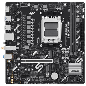ASUS PRIME B850M-F WIFI – bundkort set ovenfra